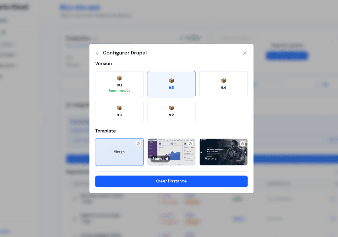 Interface Paiement à l'usage