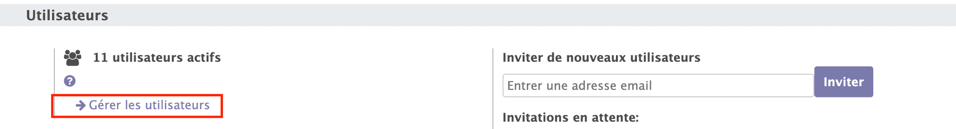 Création d'un utilisateur