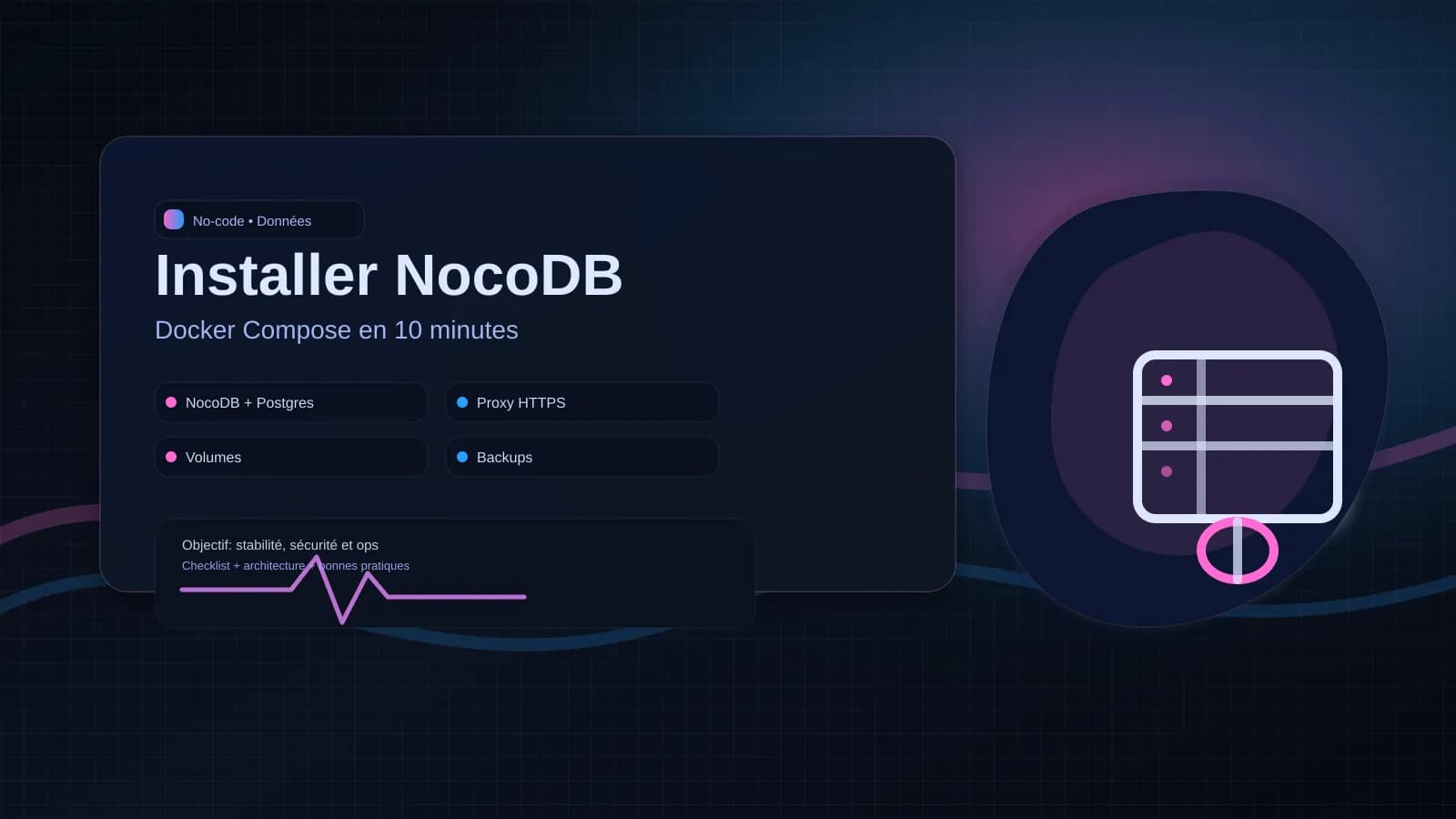 Installer NocoDB avec Docker Compose : guide complet (alternative open source à Airtable)